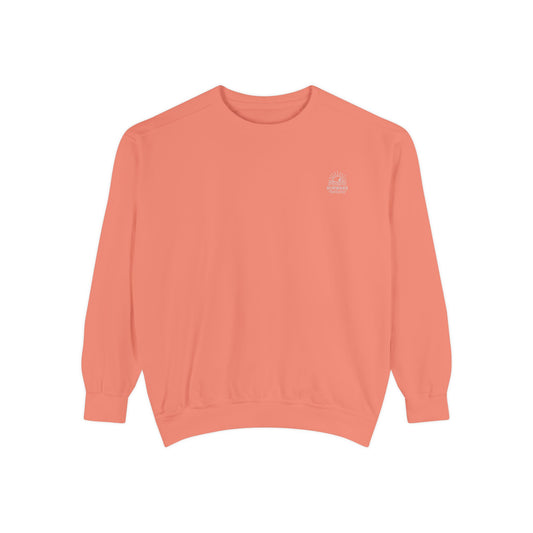 Not Your Basic Beach Sweatshirt - Unisex Garment-Dyed Crew, Casual Summer Apparel, Beach Vibes, Vacation Style, Unique Gift