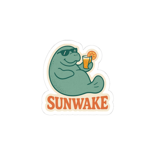 Sunshine Manatee Kiss-Cut Stickers